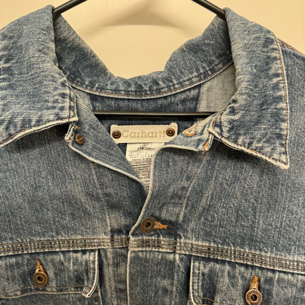 Carhartt Denim Button Down Jacket - image 5
